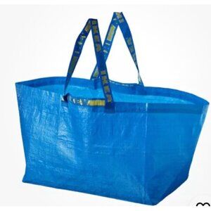 IKEA X-Large Blue Bag Shopping Tote Laundry Storage Reseller Mail FRAKTA set 3